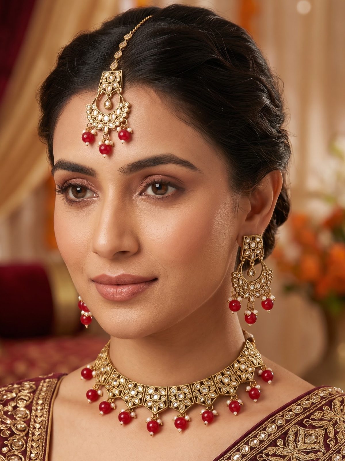 Riya Festive Stone Studded Choker Set