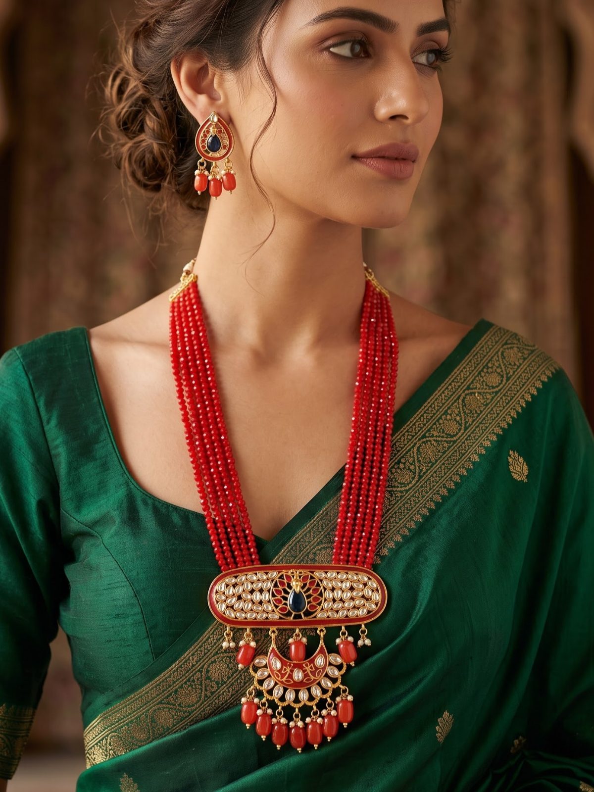 Zara Pearl Bead Drops Pendant Sets & Mangalsutra