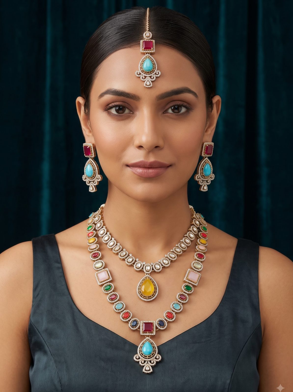 Wamika Majestic Multilayer Necklace Design