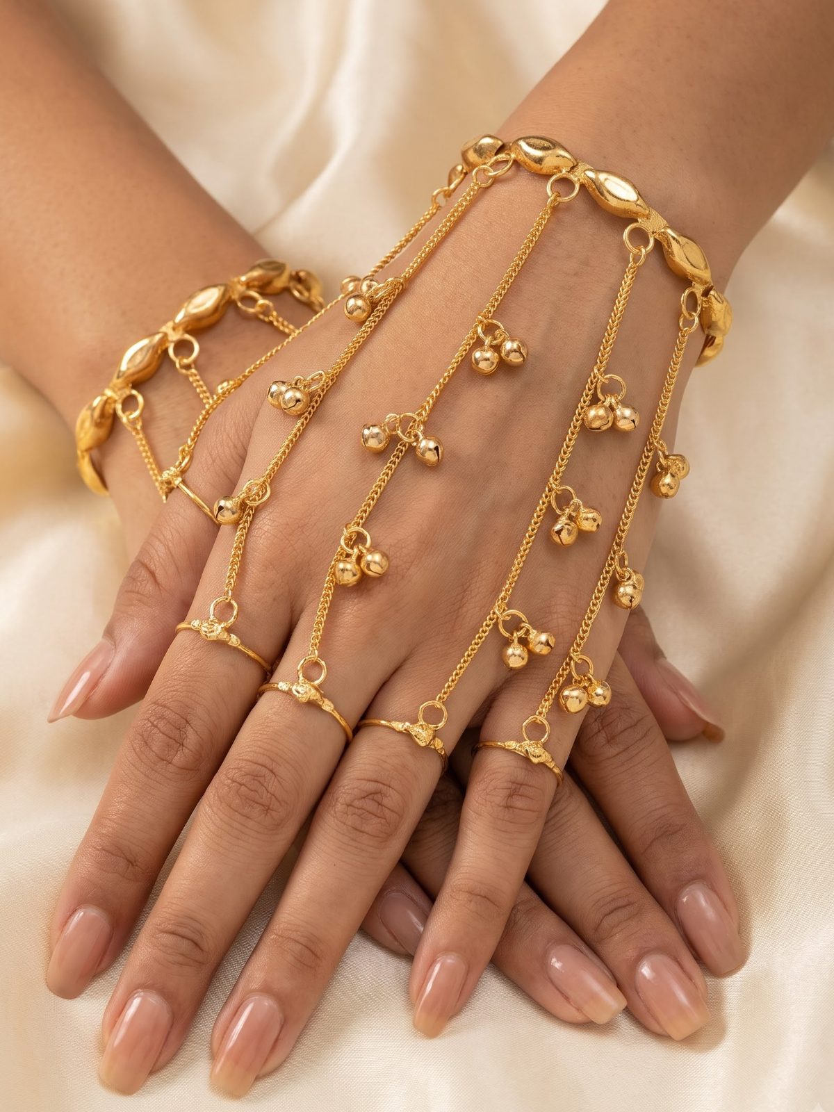 Unnati Gold Plated Hand Hathphool