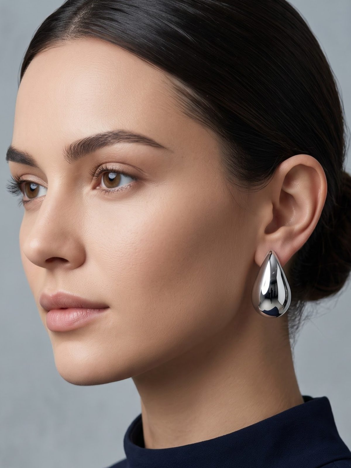 Sneha Polished Finish Stud Earrings