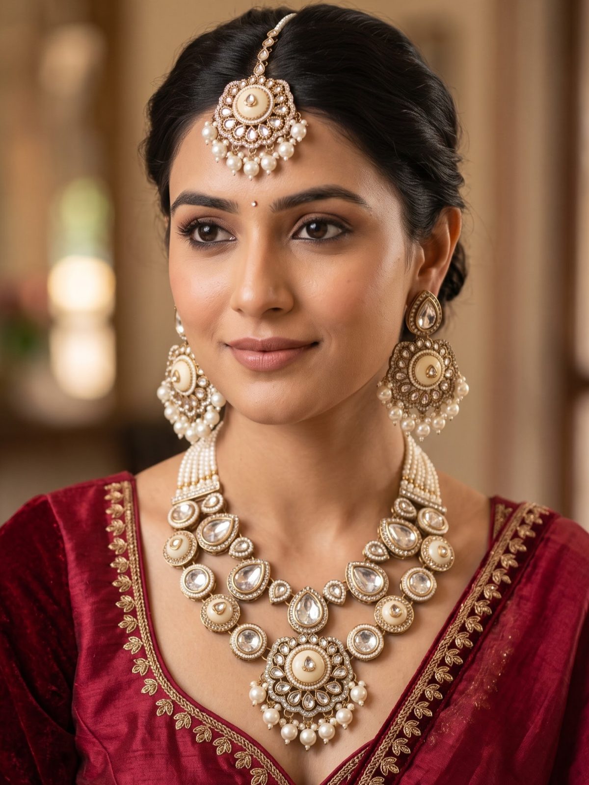 Reyna Luxurious  Gold  Necklace