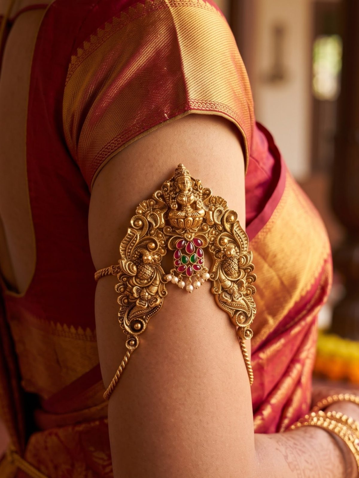 Ela Opulent Gold Arm Band
