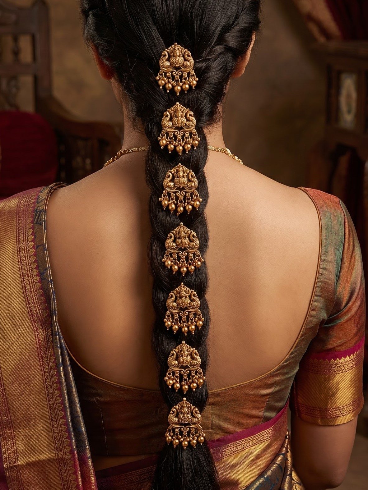 Amaira Antique Gold Hair Choti