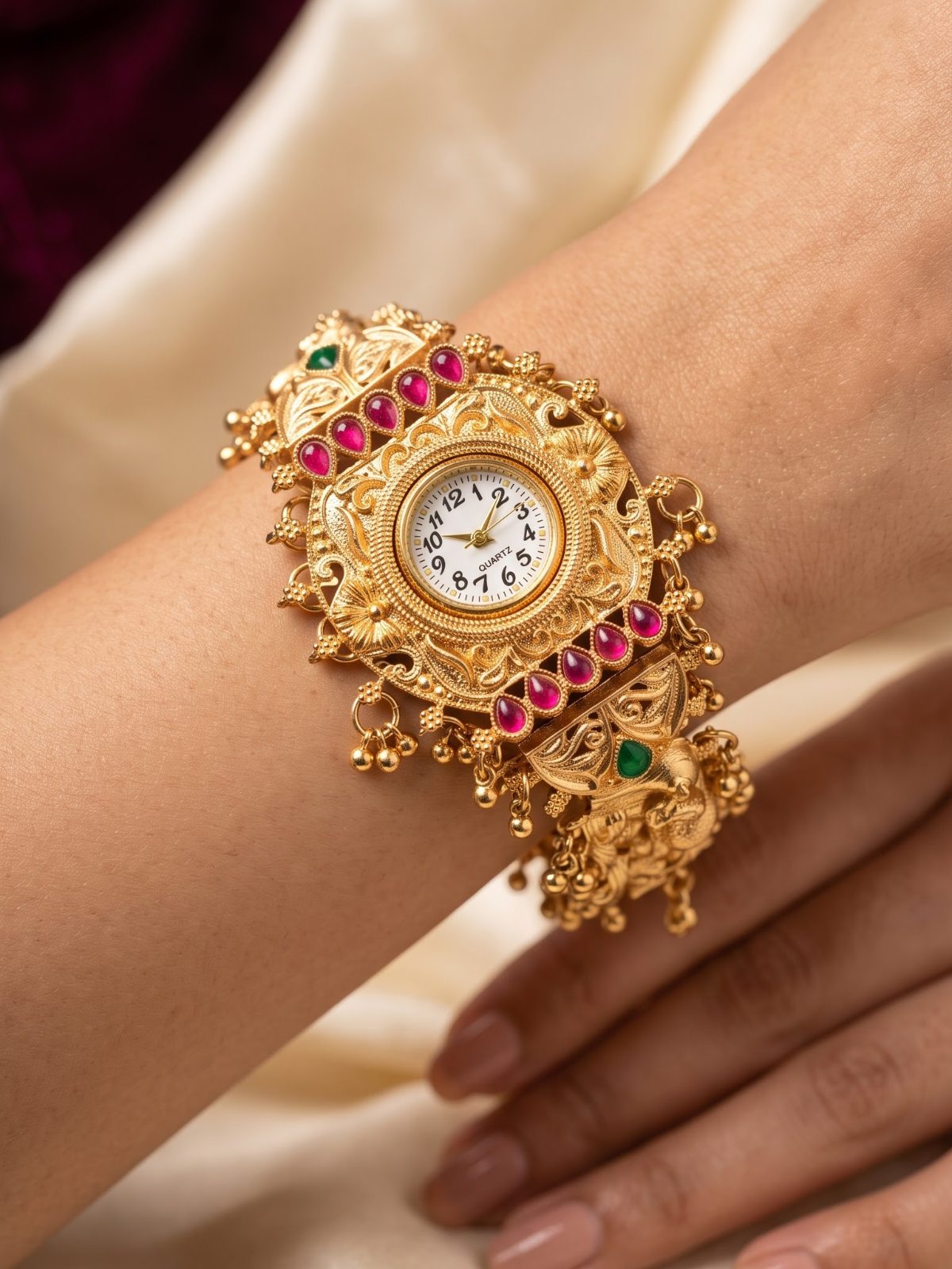 Deepika Peacock Design Bracelet Watch