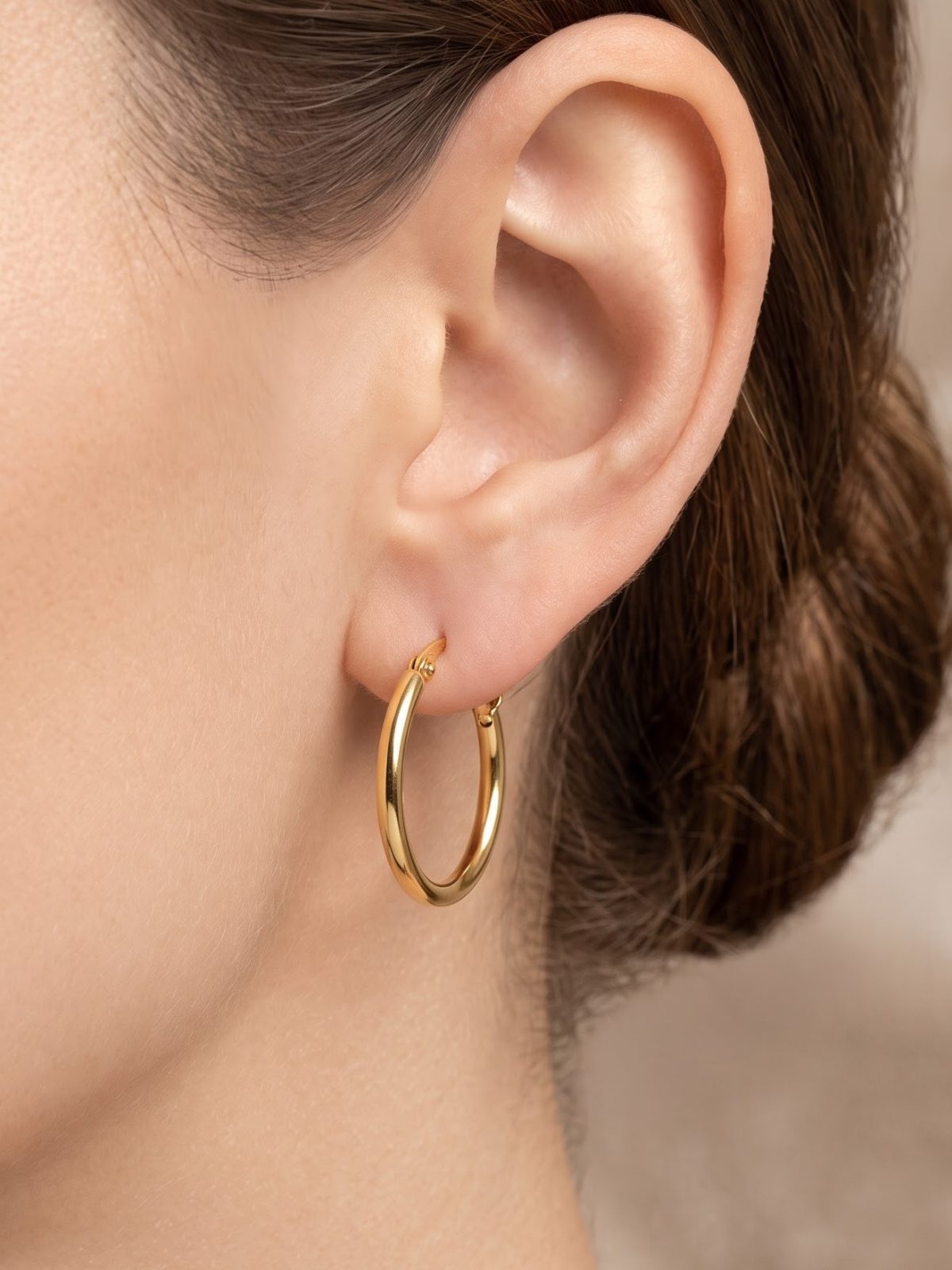 Gunjan Daily Wear Gold Hoop Bali