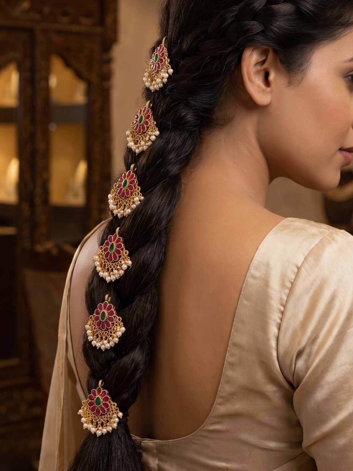 Nidhi Floral Hair Choti