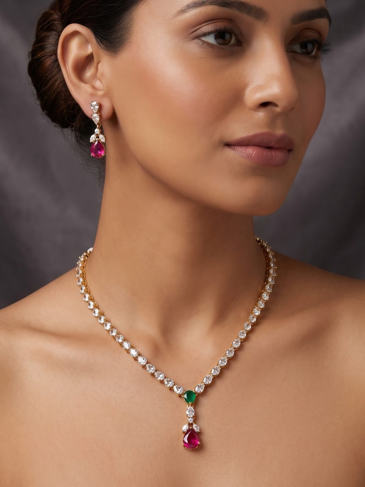 Amyra Statement Diamond Necklaces