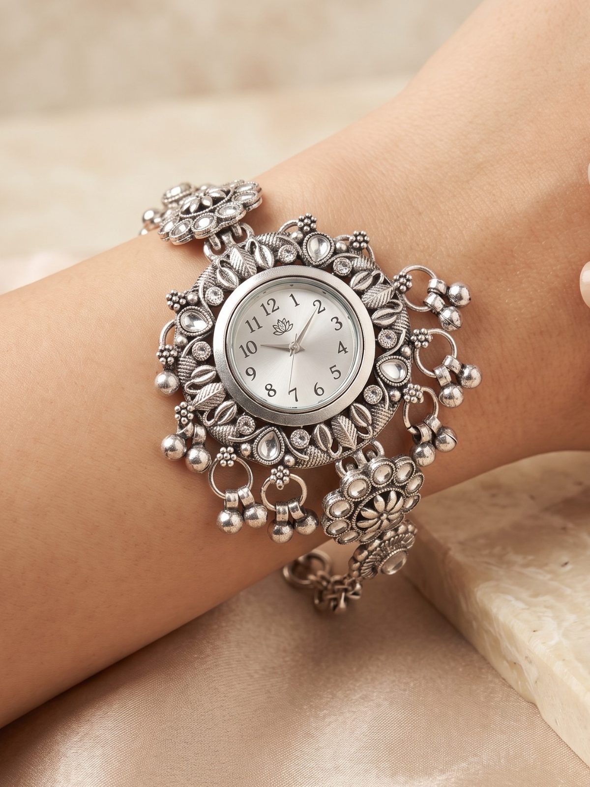 Bhoomi Stone Beaded Bracelet Watch