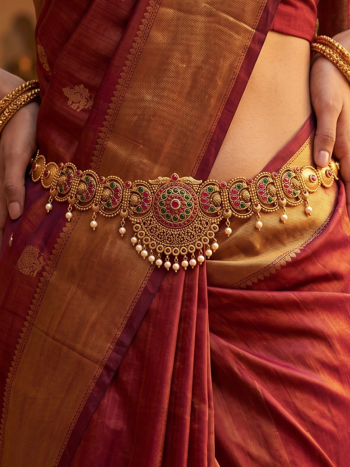 Mohana Traditional Gold Waist Chain