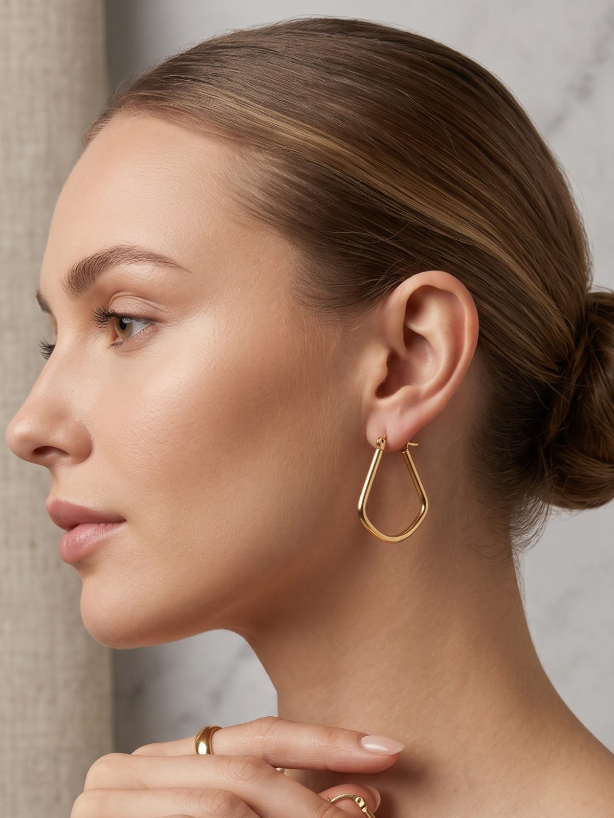 Mahi Gold-Plated Hoop Earrings
