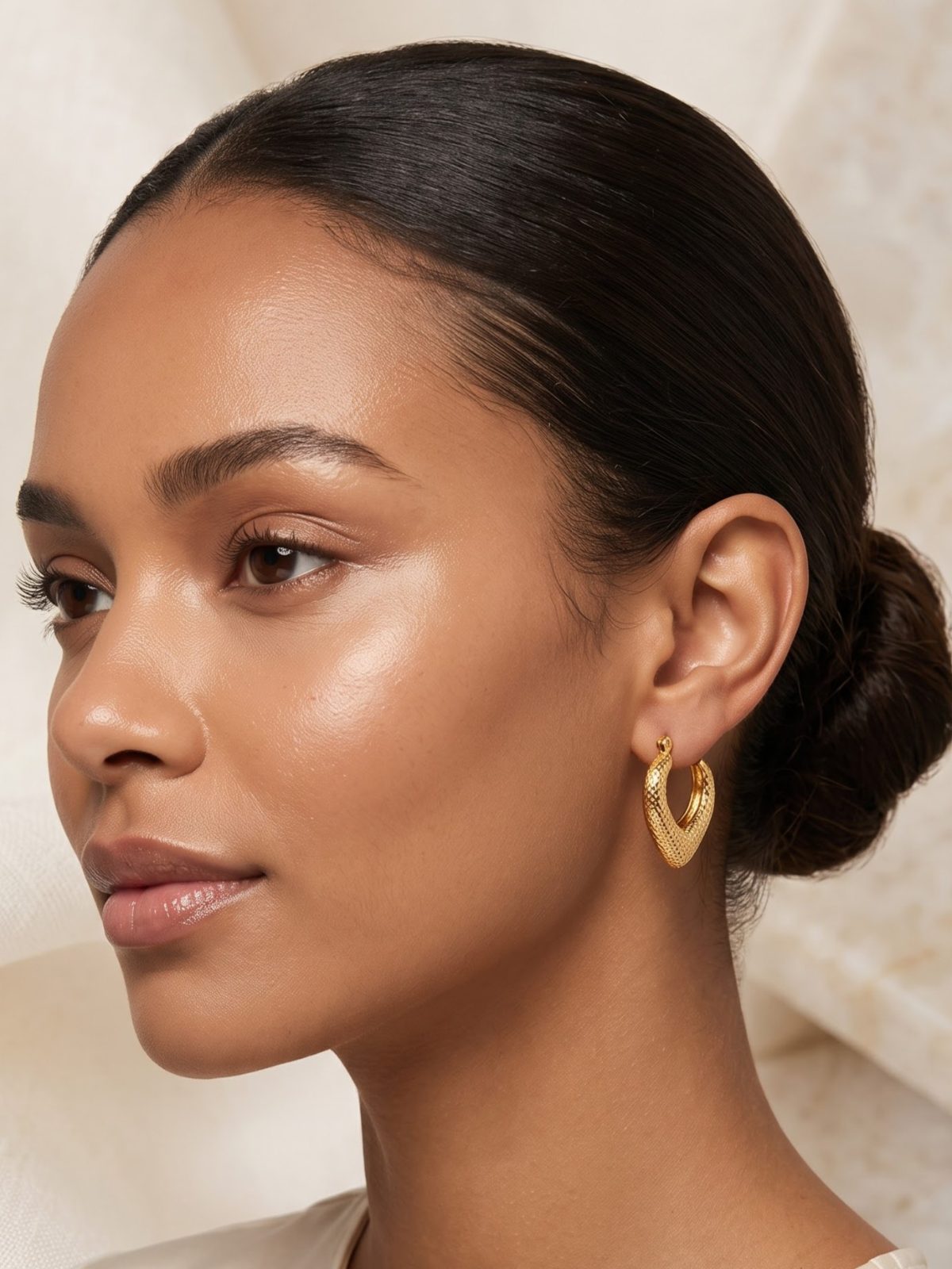 Rittika Intricate Design Hoop Earrings