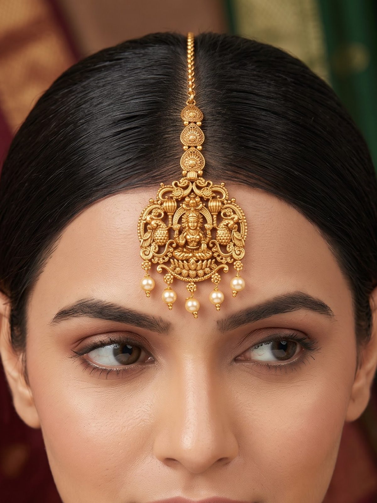 Mohana Traditional Pearl Maang Tikka