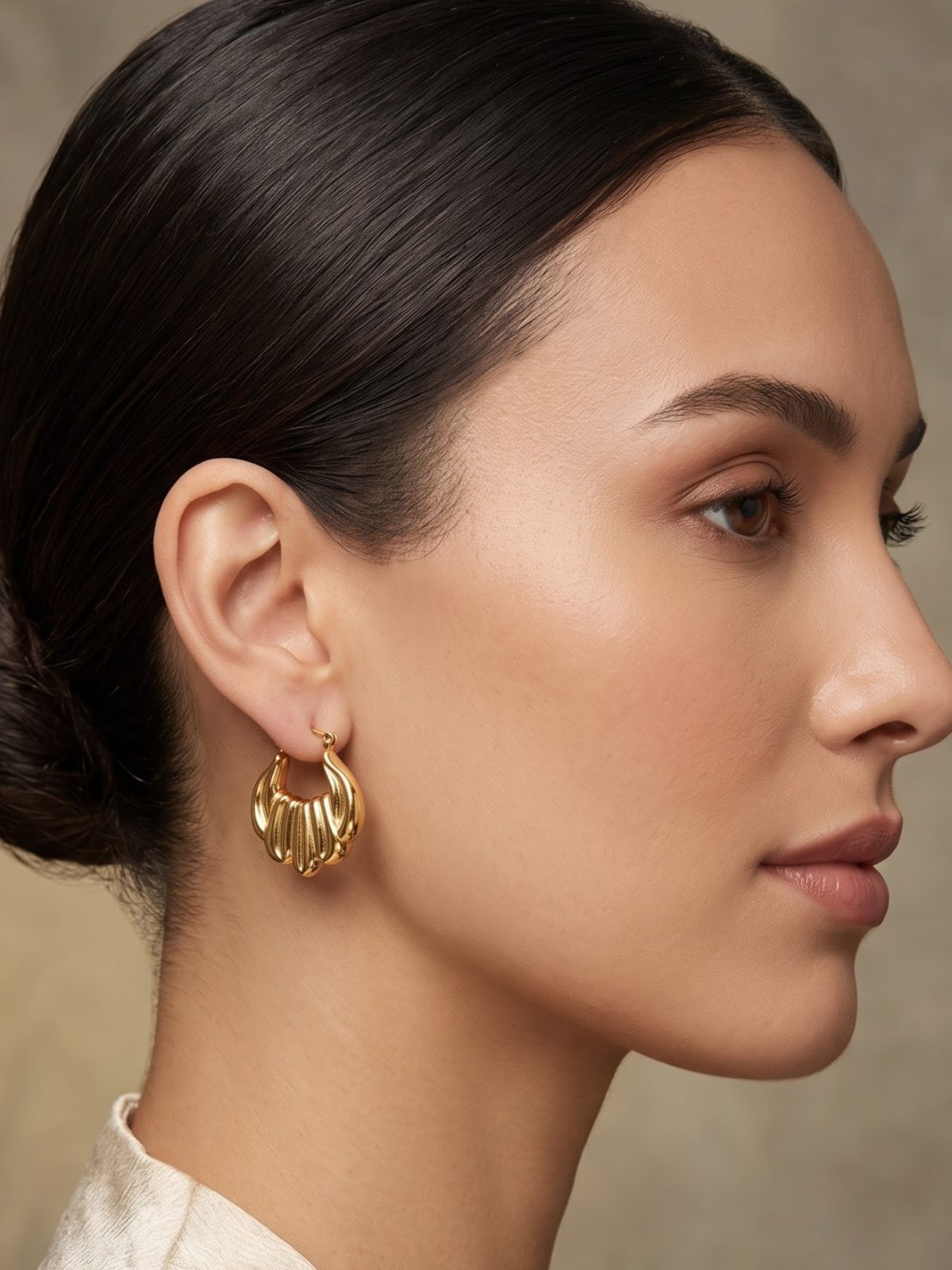 Aaravi Golden Hoop Collection