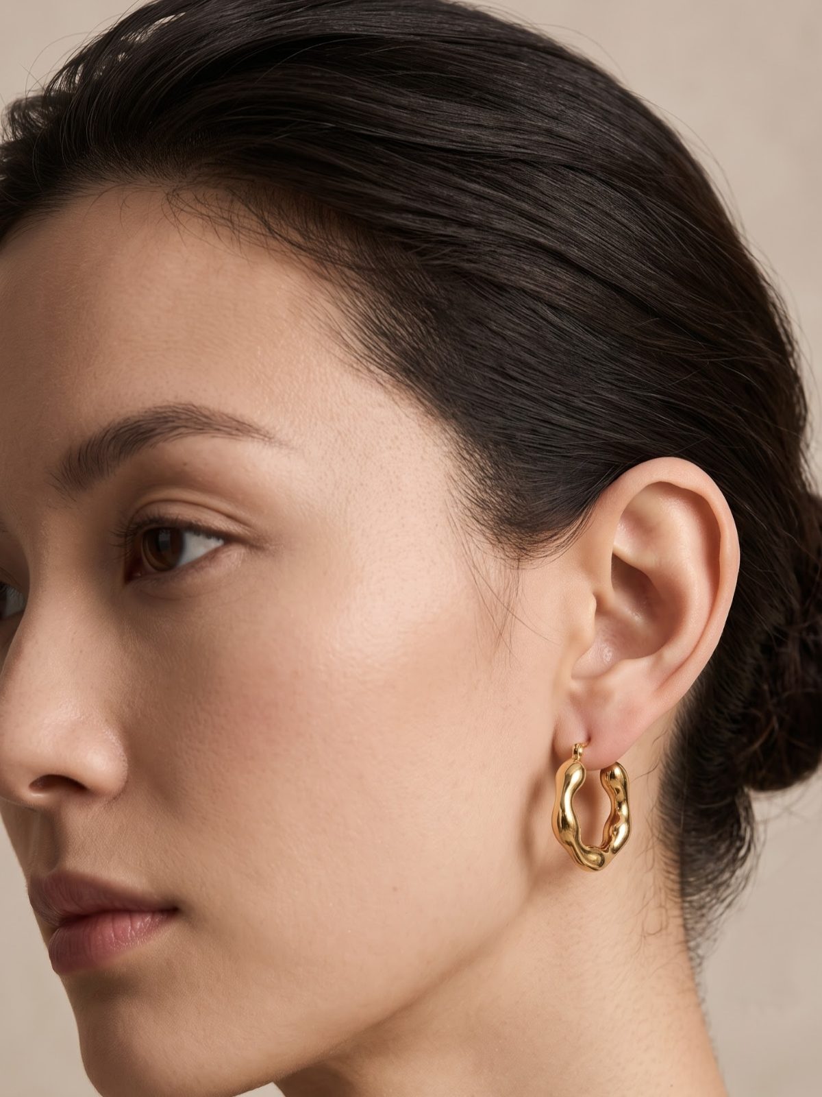 Ira Sculptural Gold Loop Earrings