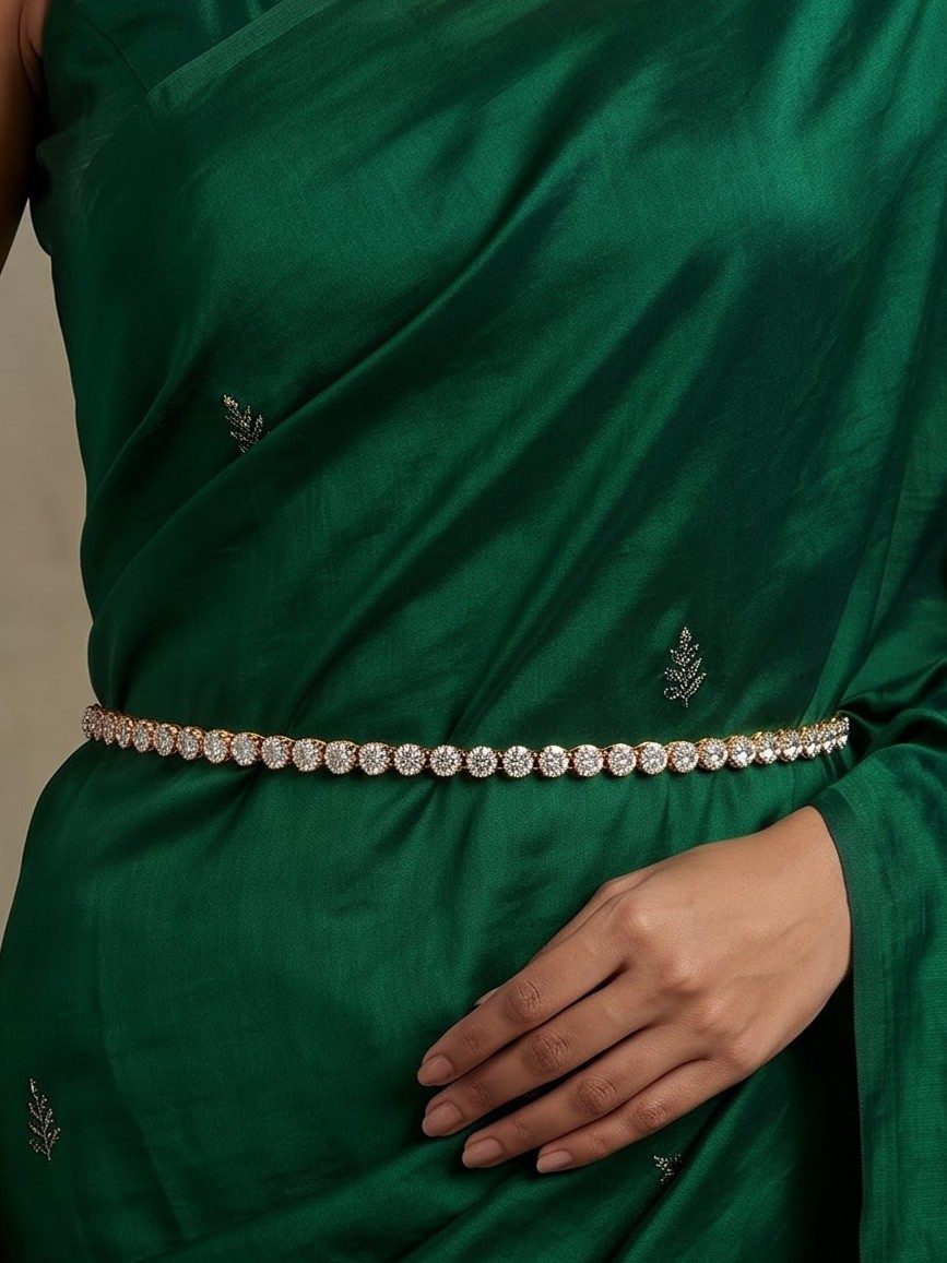Zara Kundan Stone Waist Chain