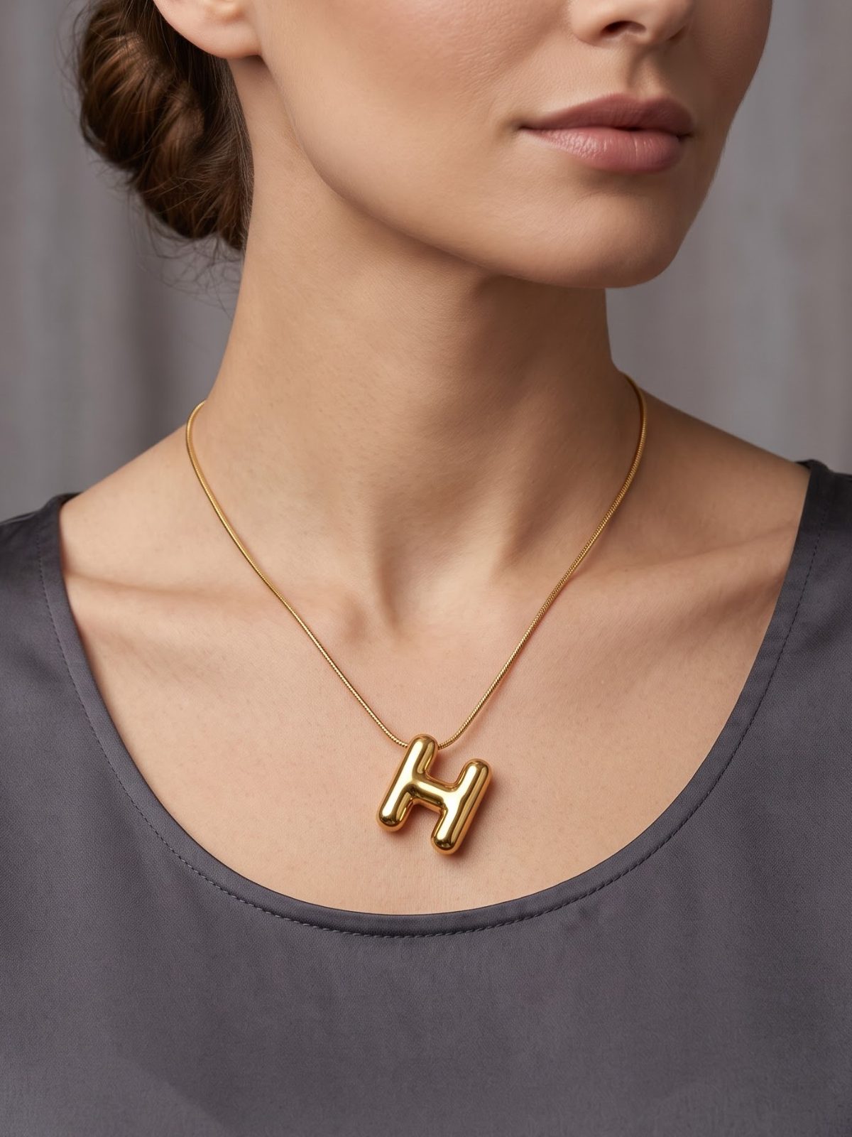 Ira Personalized Alphabet Charm Necklace